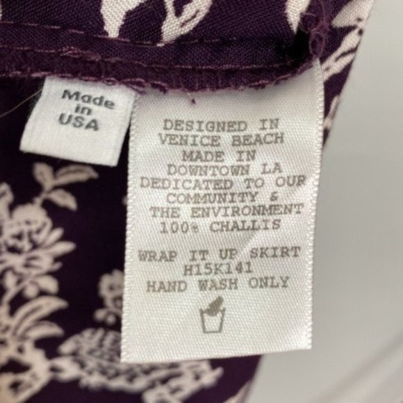 Flynn Skye Wrap It Up Purple Floral Maxi Skirt - Picture 5 of 5